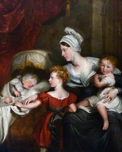 Lady Augusta FitzClarence Kennedy-Erskine (d.1860), Natural Daughter of King William IV and Wife of the Honourable John Erskine, with Her Children, Wiliam Henry, Wilhelmina and Millicent Ann Mary