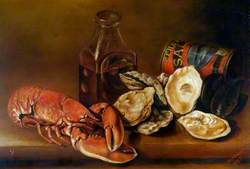 Still Life with Lobster, Oysters and Pickles