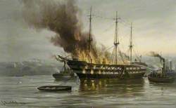 The Burning of the 'Wellesley'