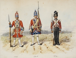 Royal Welch Fusiliers Uniforms, 1715, 1745, 1814