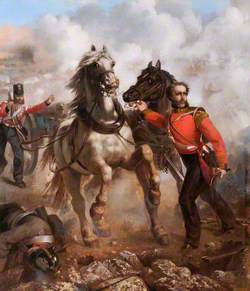 Captain E. W. D. Bell Winning His VC at the Alma, 20th September 1854