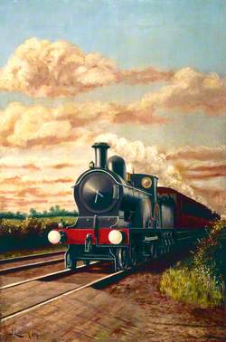 Lancashire and Yorkshire Railway Train Hauled by 4–4–0 Locomotive