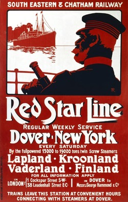Poster, Red Star Line