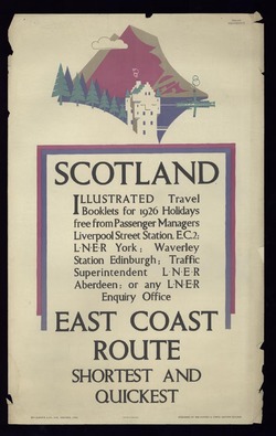 Poster, Scotland by East Coast route