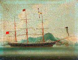 A British Tea Clipper in a Chinese Anchorage