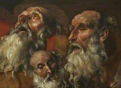 Three Studies of the Head of an Old Man