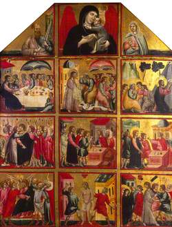A Small Altarpiece, with Nine Scenes from the Passion