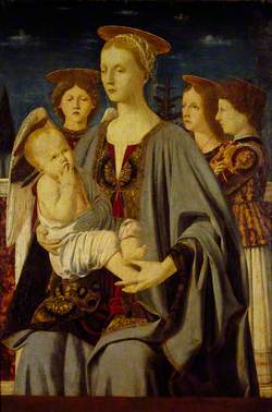The Virgin and Child and Three Angels