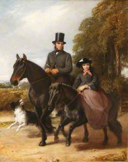 George Ward (1822–1887), and His Daughter Fanny (1850–1939) Riding