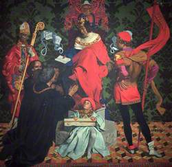 John Cabot and His Sons Receive the Charter from Henry VII to Sail in Search of New Lands, 1496