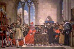Sir Thomas More Refusing to Grant Wolsey a Subsidy, 1523