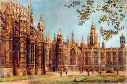 A View of the Henry VII Chapel and Old Palace Yard, Westminster