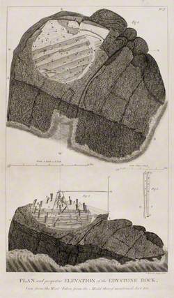 Plan and Perspective Elevation of the Edystone Lighthouse Seen from the West; Taken from the Model Thereof Mentioned, Sect. 105