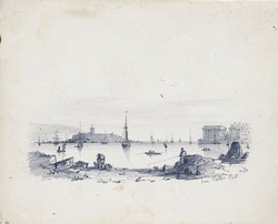 Drakes Island and Plymouth Sound from Tate's Hill