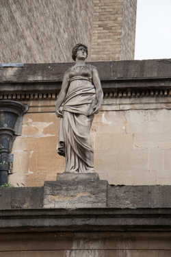 Statues Representing Commerce, Bristol and Navigation Accompanied by a Bas Relief of Britannia with Neptune and Minerva