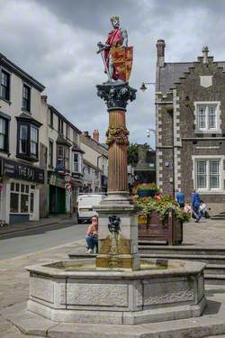 Prince Llewelyn with Fountain