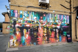Rain Street Scene