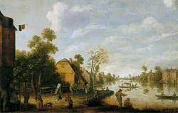 A Dutch Canal Scene