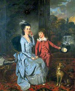 Mrs Elizabeth Mary Ivory (née Fonnereau) and Her Son, John Thornay