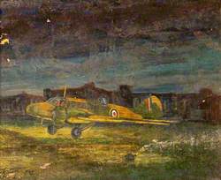 Anson Landing at RAF Rissington, Gloucestershire