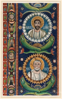 Study of Mosaic, 'Apostle Medallions', San Vitale, Ravenna, Italy