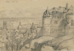 View of the Town from the Cathedral, Dieppe, France