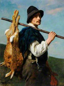 Man and Hares