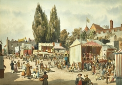 Assize Fair, Taunton Castle, c.1840