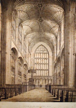 Interior of the Abbey Church, Bath
