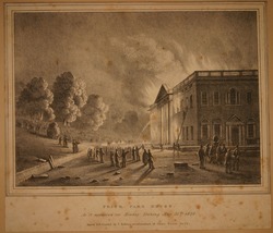 Prior Park House, as it appeared on Monday evening, May 30th, 1836