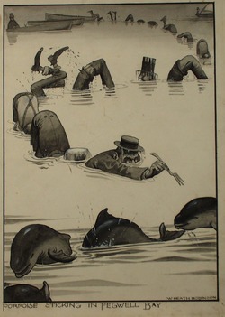 Porpoise Sticking in Pegwell Bay
