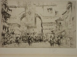 Hadrian entering Salonika
