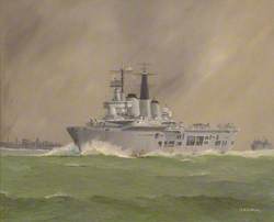 HMS 'Invincible' on Her Way to the South Atlantic