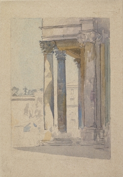 Portico of the Church of Santa Maria dei Miracoli, Rome