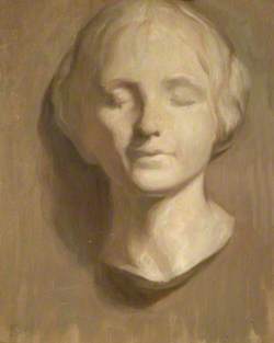 Study of Female Head: Grisaille