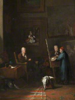 Sir Walter Scott Being Painted by James Northcote in His Studio