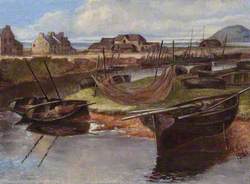 Girvan Harbour and Ailsa Craig