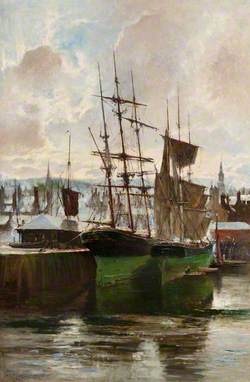 West Harbour, Greenock, Winter 1880