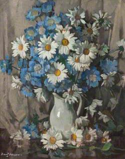 Blue and White Flowers