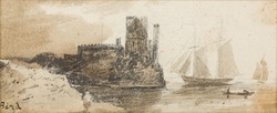 Coast Scene with Castle