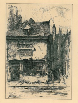 A View of Old Lichfield Street, Wolverhampton from 'Remnants of Old Wolverhampton' (Vol. I. 1880. No.s 1–37)