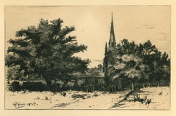 Brewood Church from 'Remnants of Old Wolverhampton' (Vol. I. 1880. No.s 1–37)