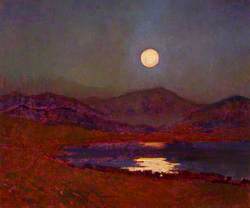 Cregennan Lake by Moonlight