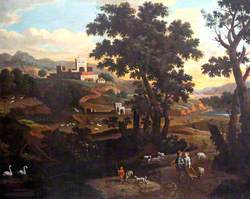 An Italianate Landscape with Figures