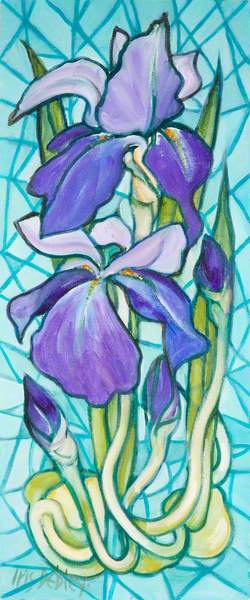 Stained Glass Iris
