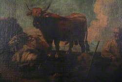 Landscape with Bull, Goats and Attendant