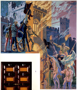 The Burning of Newport Castle