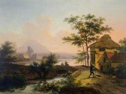 A Landscape with Peasants on a Bridge