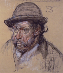 Old Man with Hat