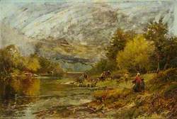 Animals at a Ford